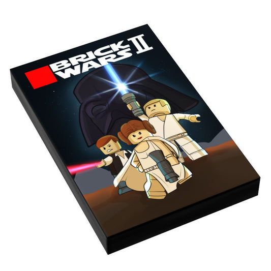 Custom LEGO SW II: Trilogy Video Game Cover (2x3 Tile) made using LEGO part - B3 Customs B3 Customs