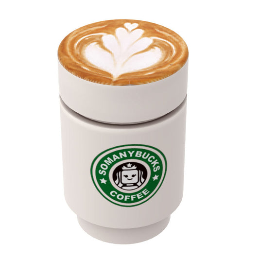 Somanybucks Coffee Cup with Leaf Foam on Top - B3 Customs B3 Customs