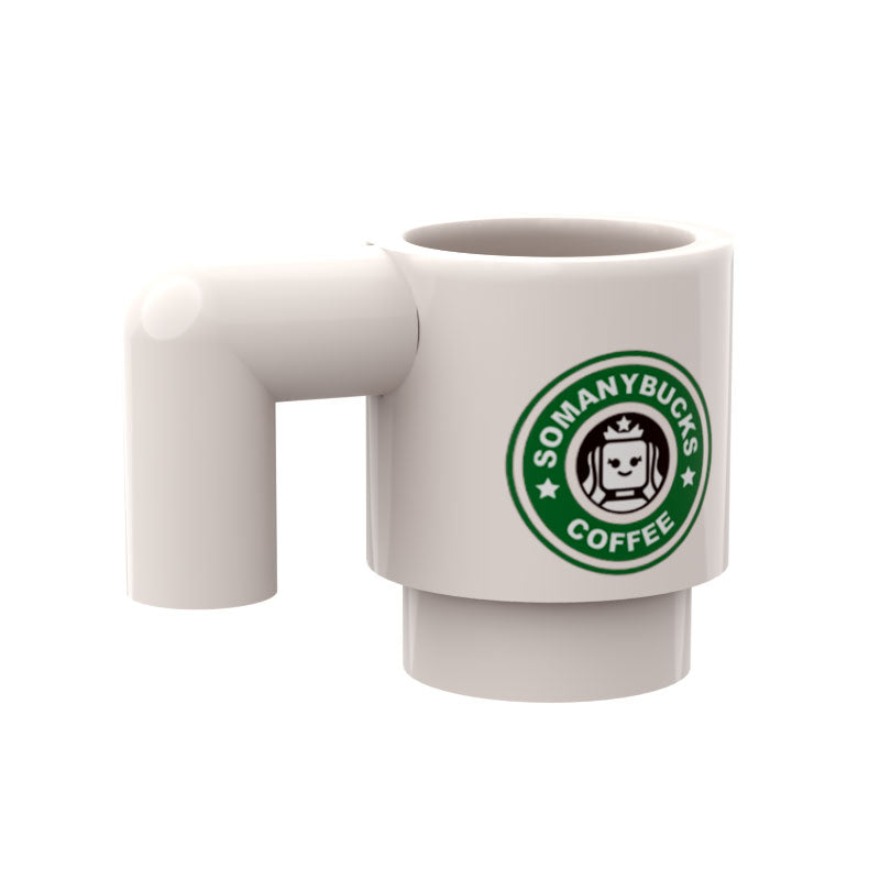 Somanybucks Coffee Mug for Minifigs made from LEGO part - B3 Customs B3 Customs