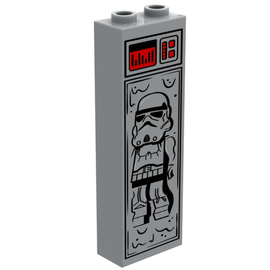 Stormtrooper in Carbonite (1x2x5 Brick) made using LEGO part - B3 Customs B3 Customs