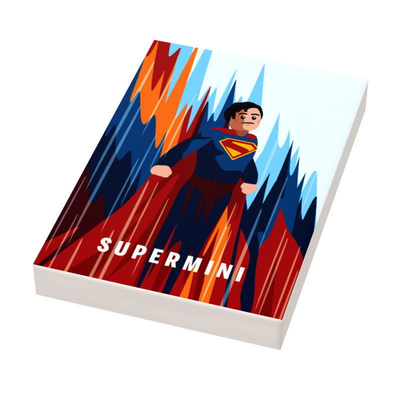 Supermini Movie Cover (2x3 Tile) made using LEGO part - B3 Customs B3 Customs