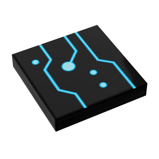 BLOK Lightcyle Tech Grid Flooring / Wallpaper 2x2 Tile - B3 Customs B3 Customs