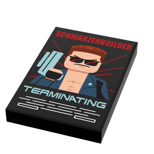 Terminating Movie Cover (2x3 Tile) made using LEGO parts B3 Customs