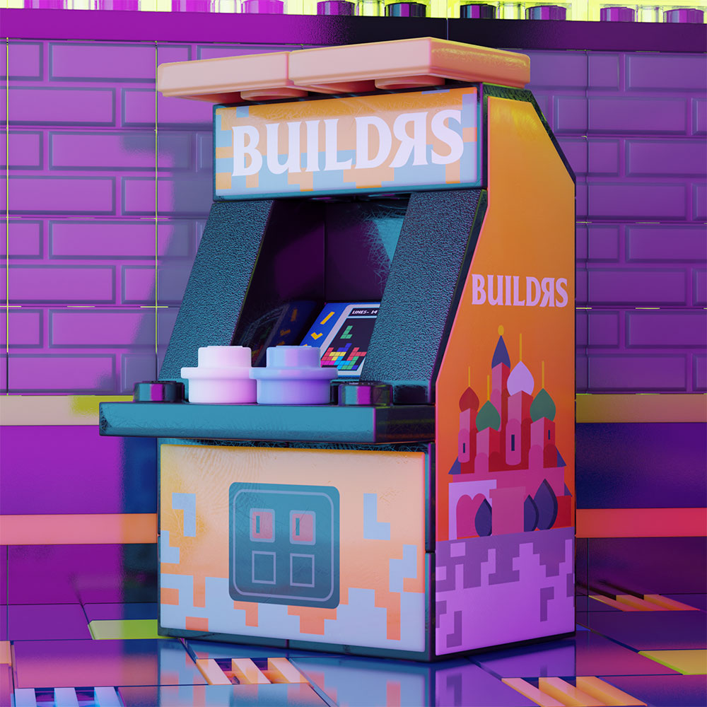 B3 Customs BUILDᴙS Arcade Machine Building Set made using LEGO parts B3 Customs