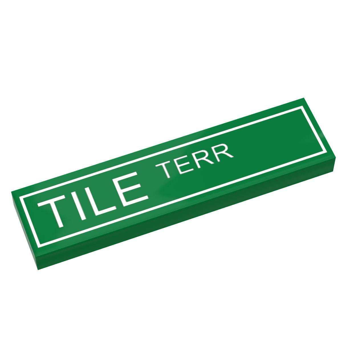 Tile Terrace Street Sign made with LEGO part (1x4 Tile) - B3 Customs B3 Customs