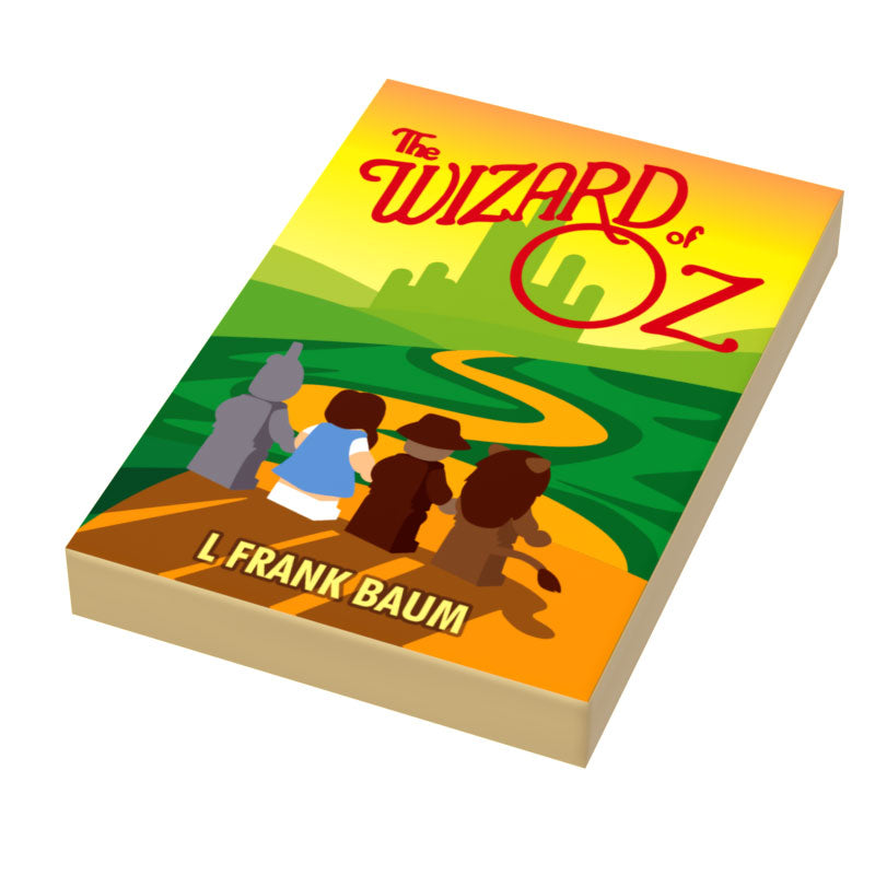 Wizard of Oz Book Tile (2x3) made using LEGO part B3 Customs