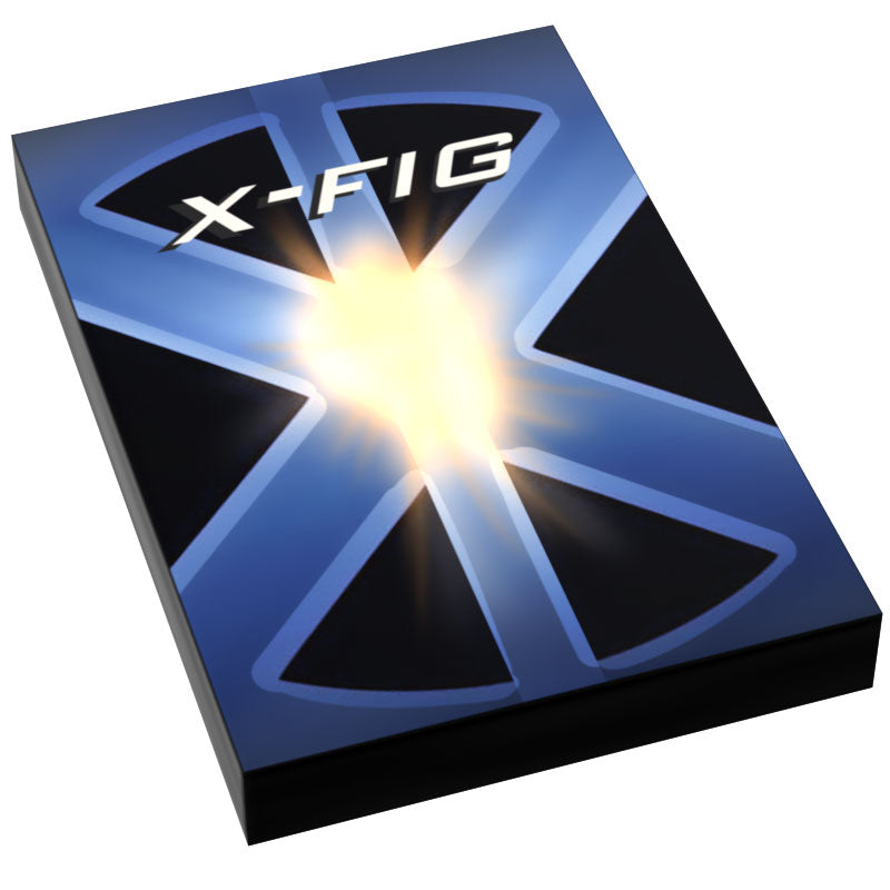 X-Fig Movie Cover (2x3 Tile) made using LEGO part B3 Customs