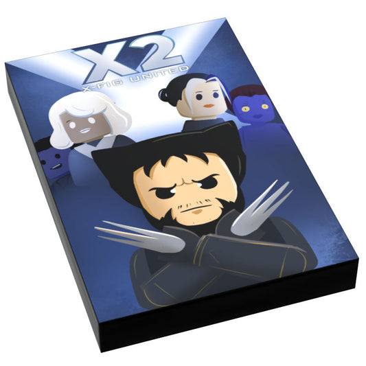 X2: X-Fig United Movie Cover (2x3 Tile) - B3 Customs B3 Customs