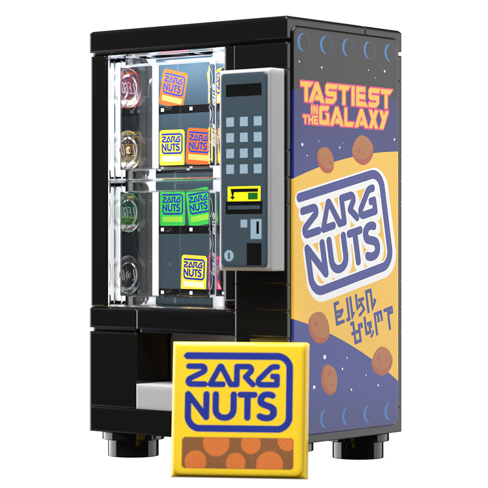 Zarg Nuts Vending Machine Building Set made using LEGO parts - B3 Customs B3 Customs