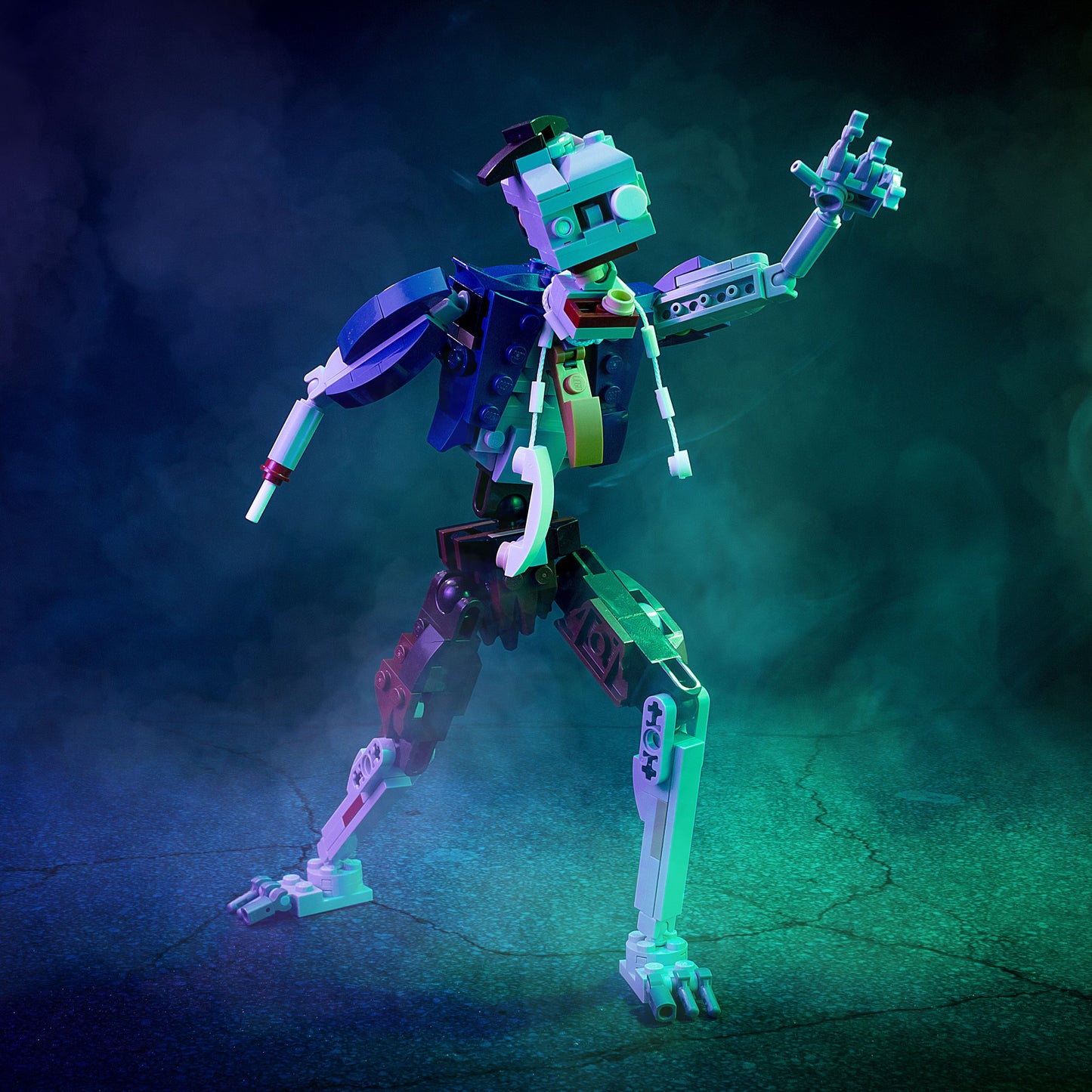 B3 Customs® 9" Zombie Businessman Figure Halloween Building Set B3 Customs