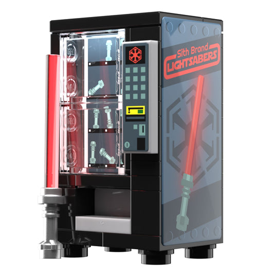 Sith Sabers Vending Machine Building Set made using LEGO parts - B3 Customs B3 Customs