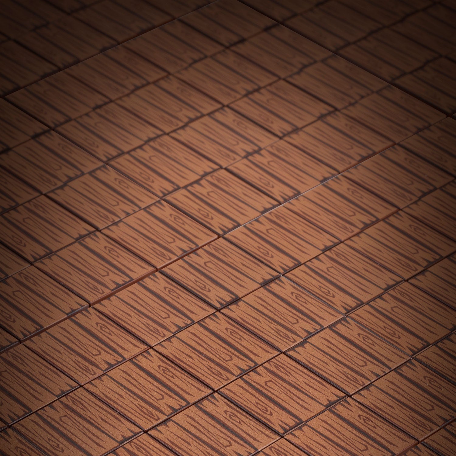 Dark Hardwood Tile Part Pack (20 Tiles) made with LEGO parts - B3 Customs B3 Customs