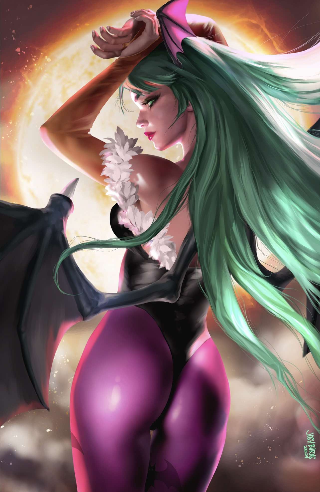 DARKSTALKERS #1 ~ 20TH ANNIVERSARY (JOSH BURNS EXCLUSIVE VIRGIN VARIANT A)(2024) COMIC BOOK Fandom Comic Shop