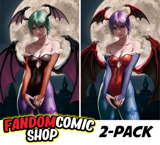 DARKSTALKERS #1 ~ 20TH ANNIVERSARY (IVAN TALAVERA EXCLUSIVE VIRGIN VARIANT A & B SET)(2024) Fandom Comic Shop