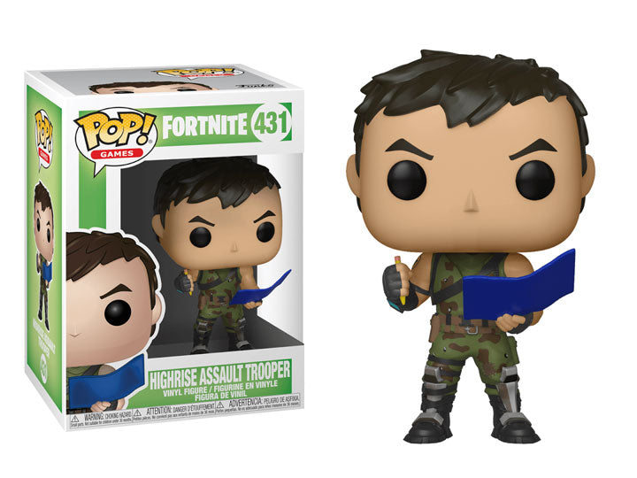 Funko POP 431: Fortnite S1-Highrise Assault Trooper Figure Super Anime Store