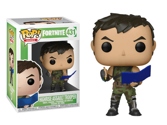 Funko POP 431: Fortnite S1-Highrise Assault Trooper Figure Super Anime Store