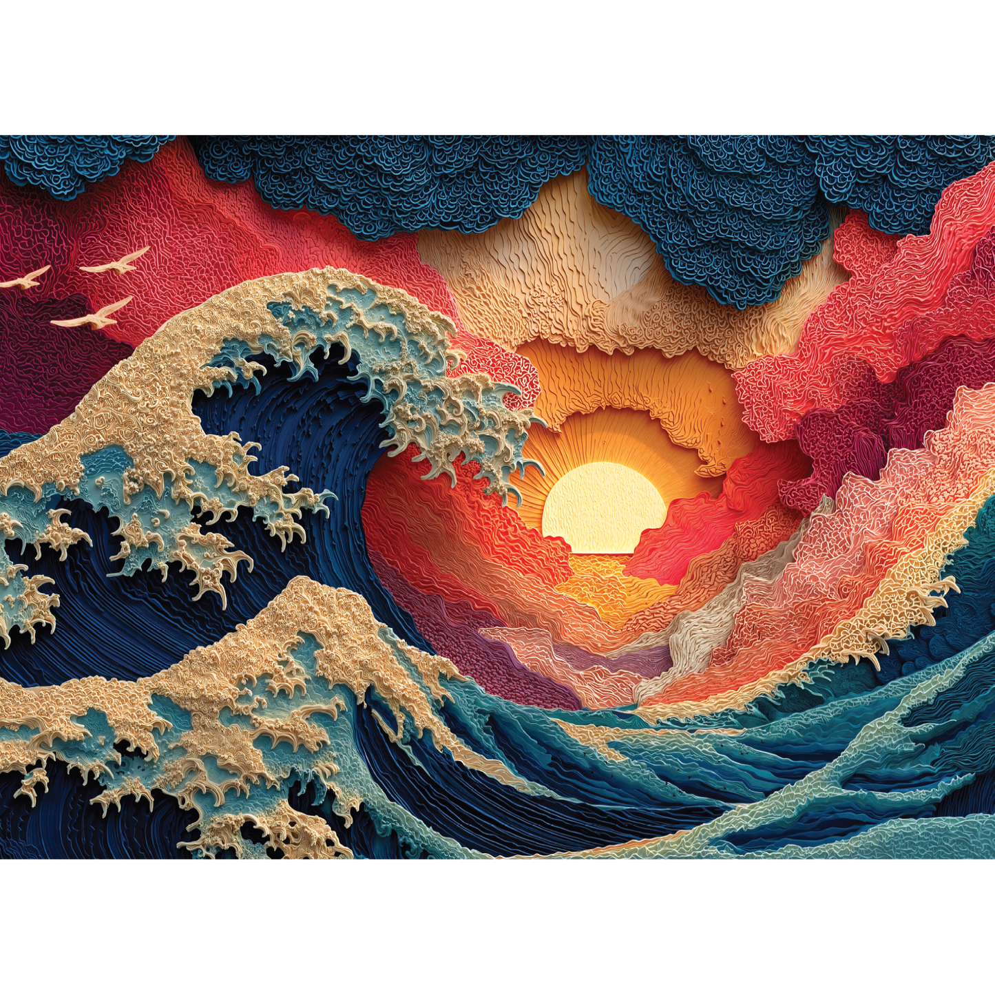 Great Wave Puzzle Olita Gifts & Goods