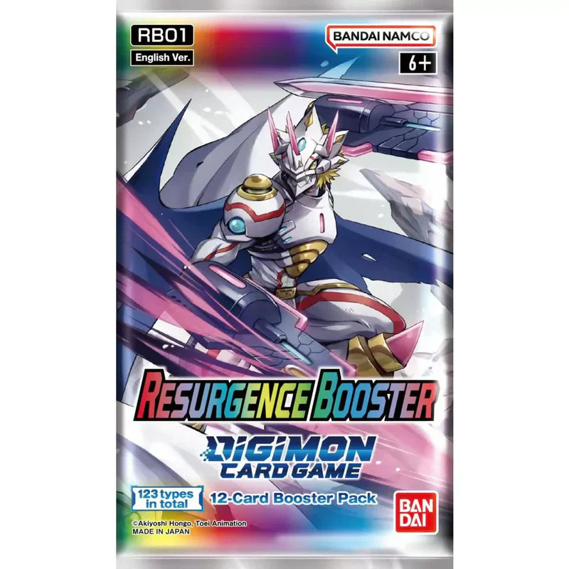 Digimon Card Game Resurgence Booster RB01 Pack - Official Bandai TCG Super Anime Store