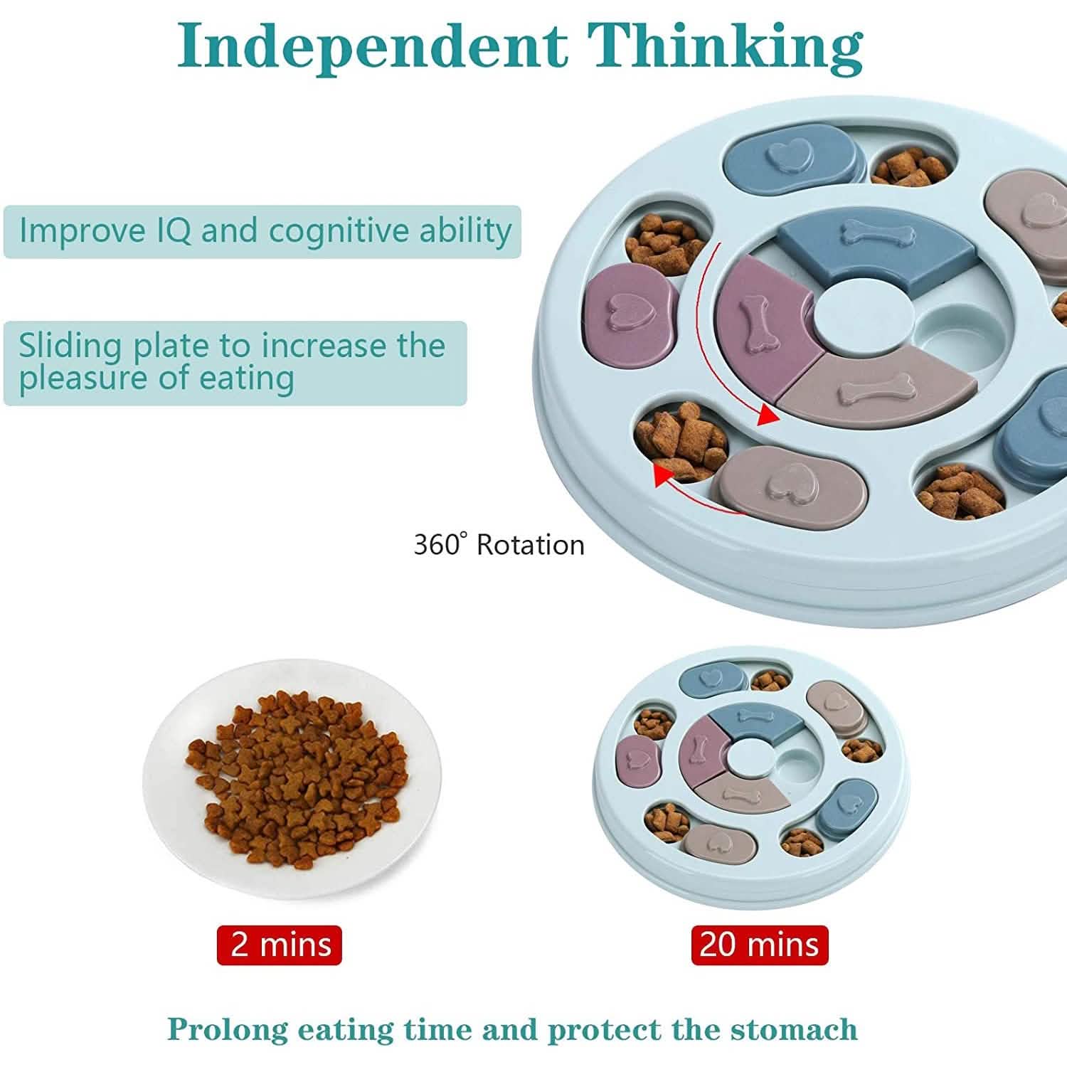 Dogs Food Puzzle Feeder Toys for IQ Training and Mental Enrichment DailySale