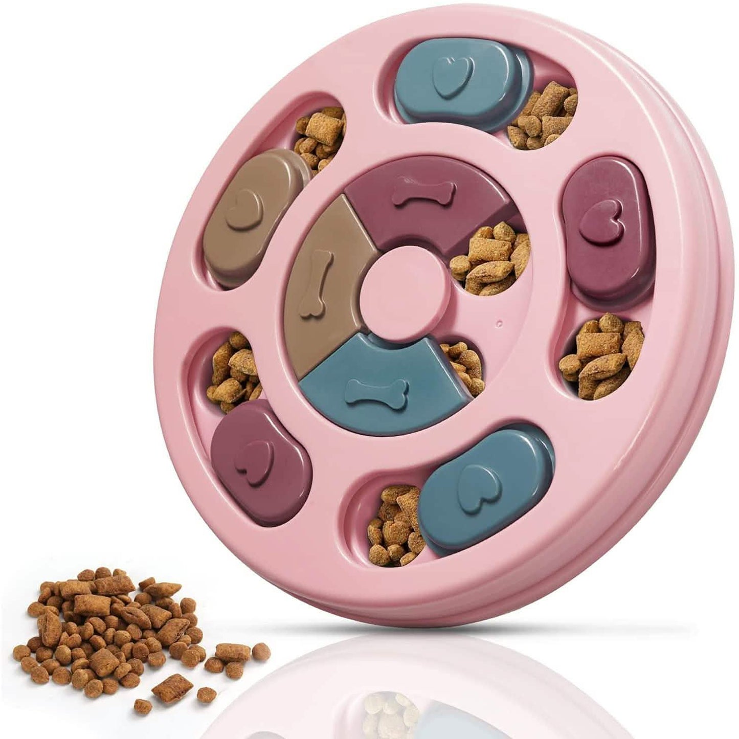 Dogs Food Puzzle Feeder Toys for IQ Training and Mental Enrichment Pink DailySale