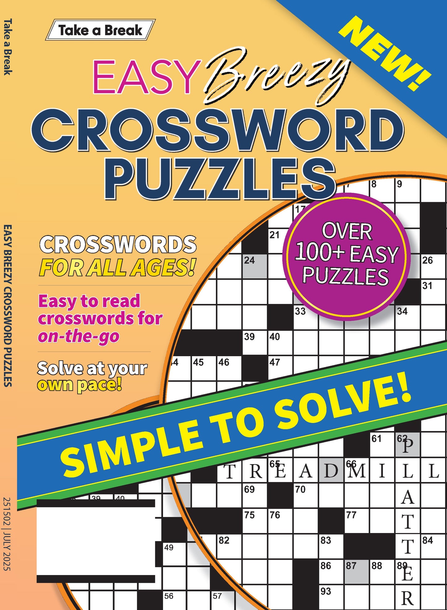 Take a Break - Easy Breezy Crossword 25.04.04: Over 100 Easy Puzzles, Crosswords For All Ages, Simple To Solve, Perfect For On-The-Go, Enjoy Hours Of Mind-Boosting Fun! Magazine Shop US