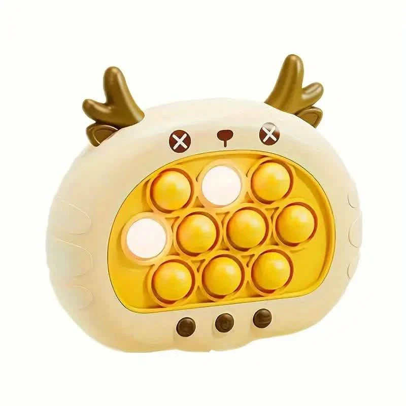 Electronic Pro Quick Push Puzzle Game Light Up Game Quick Push Toy Brown DailySale