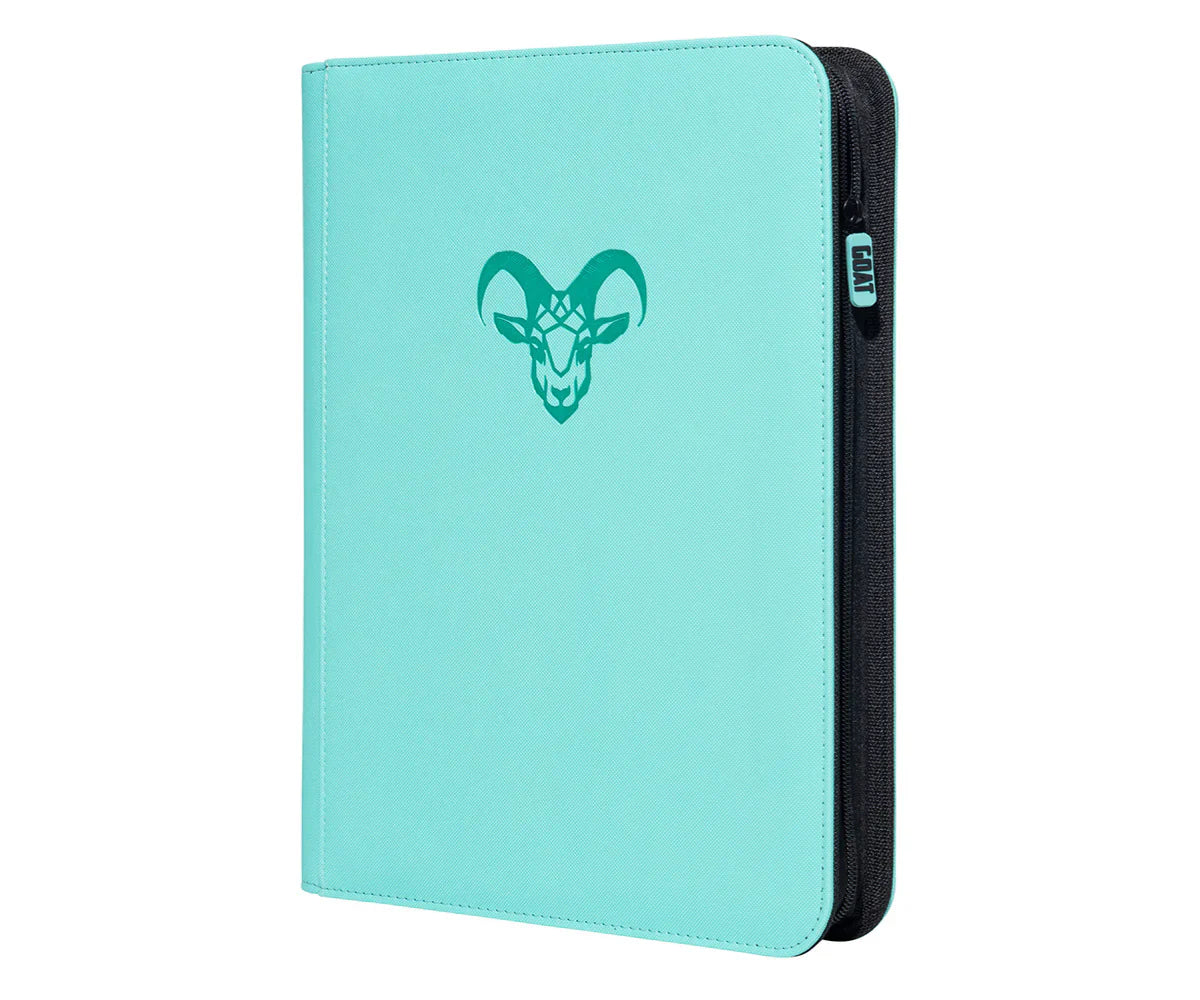 9 Pocket "Stay Flat" Card Binder Verdigris Mankey Business