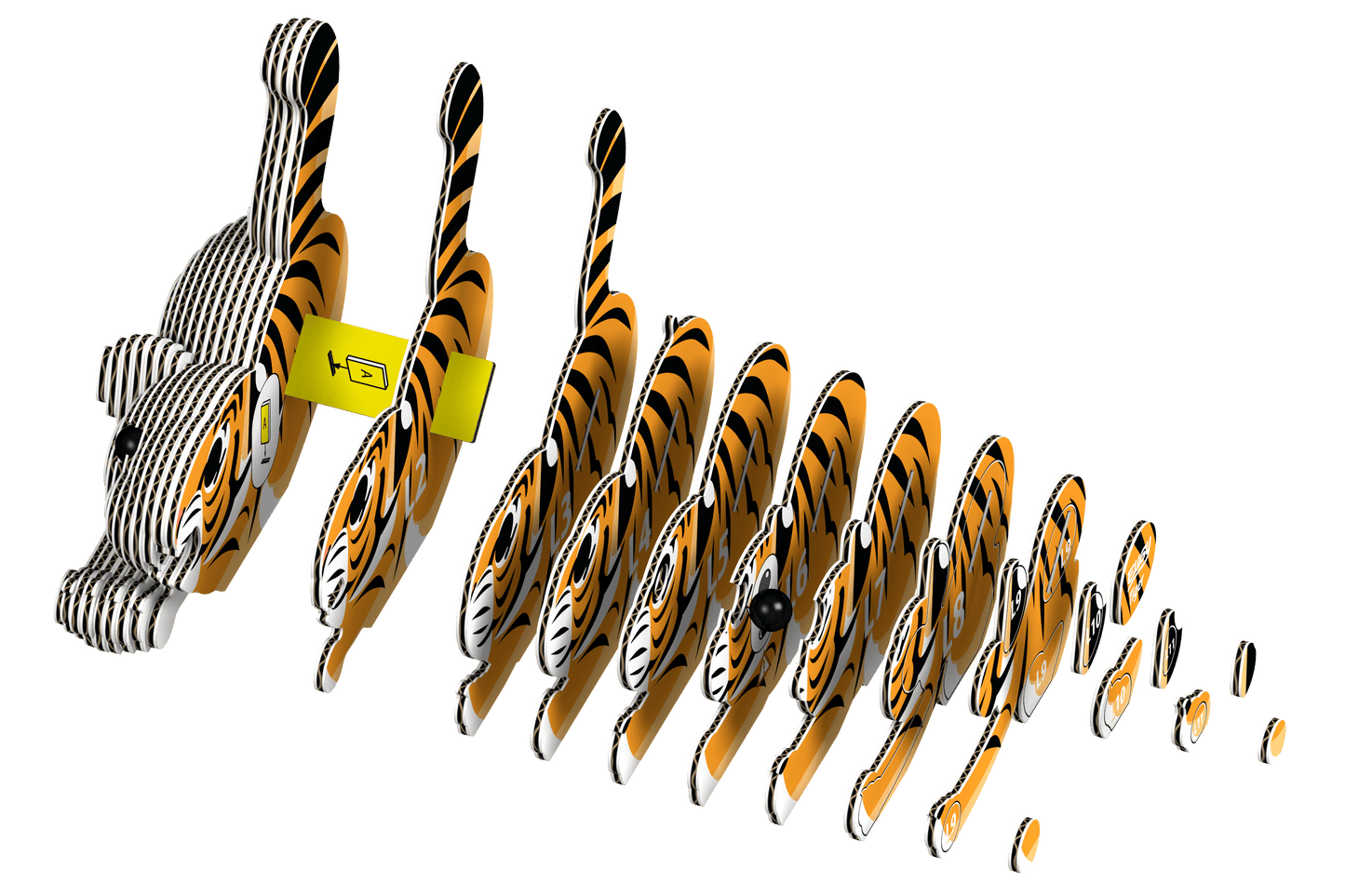 EUGY Tiger 3D Puzzle Olita Gifts & Goods