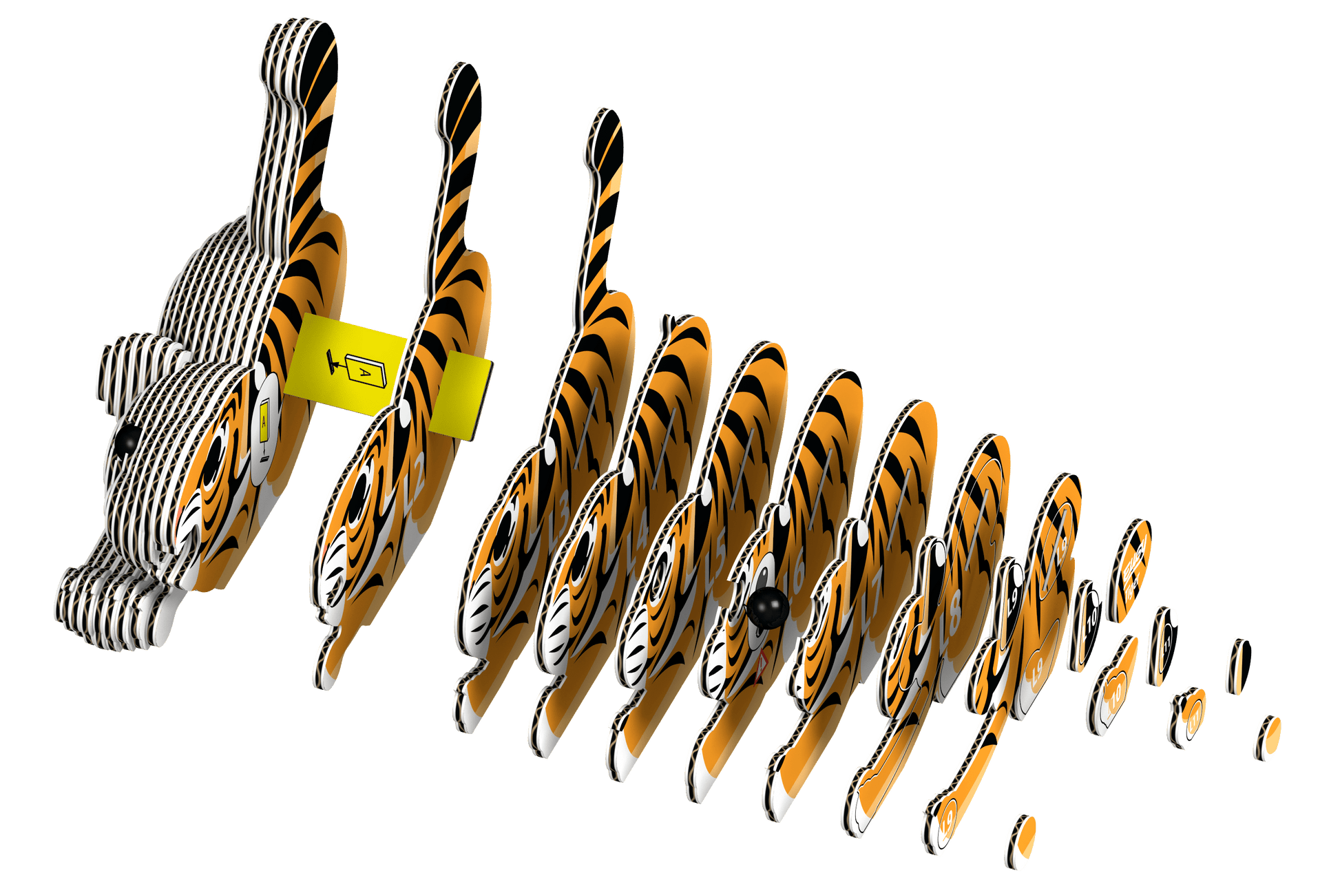 EUGY Tiger 3D Puzzle Olita Gifts & Goods