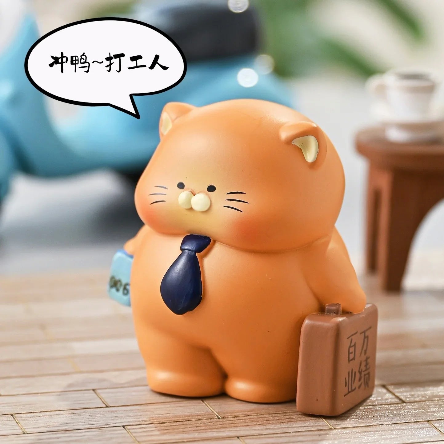 Office Cats Blind Box Figurine - Cute Cat Desk Toy Collection | 1 Random Box Super Anime Store