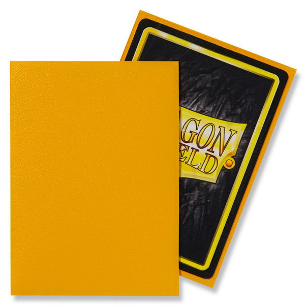 Dragon Shield Card Sleeves (100) Yellow (Matte) Spoils and Loot