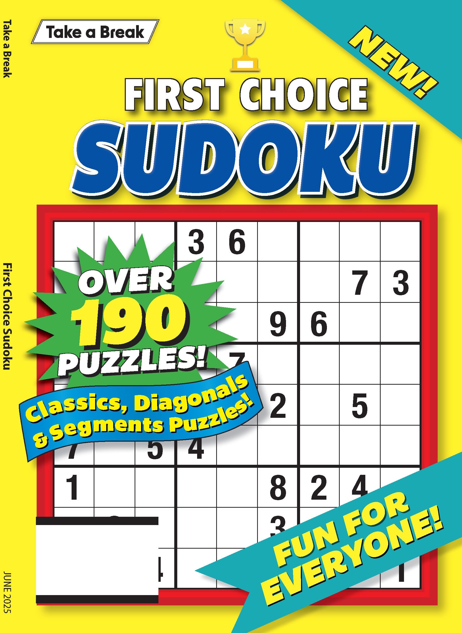 Take a Break - First Choice Sudoku 25.03.07: Large Print, Over 190 Puzzles, Classic, Diagonals, Segment Puzzles & More! Magazine Shop US