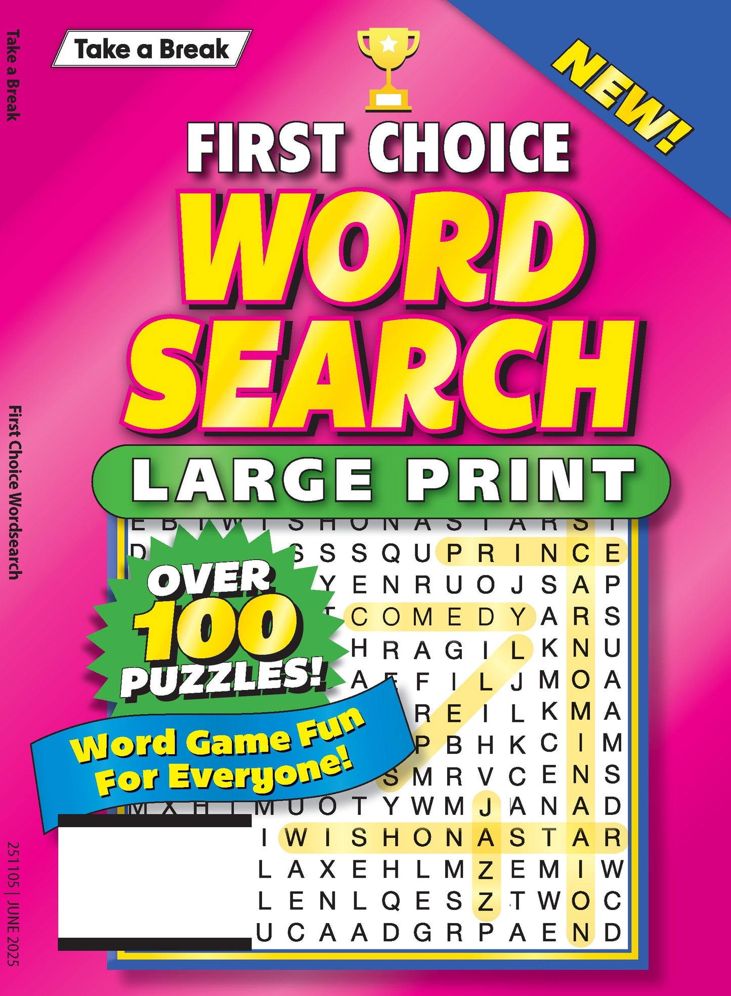 Take a Break - First Choice Word Search 25.03.07: Large Print, Over 100 Puzzles, Perfect Word Game Fun For Everyone To Enjoy! Magazine Shop US