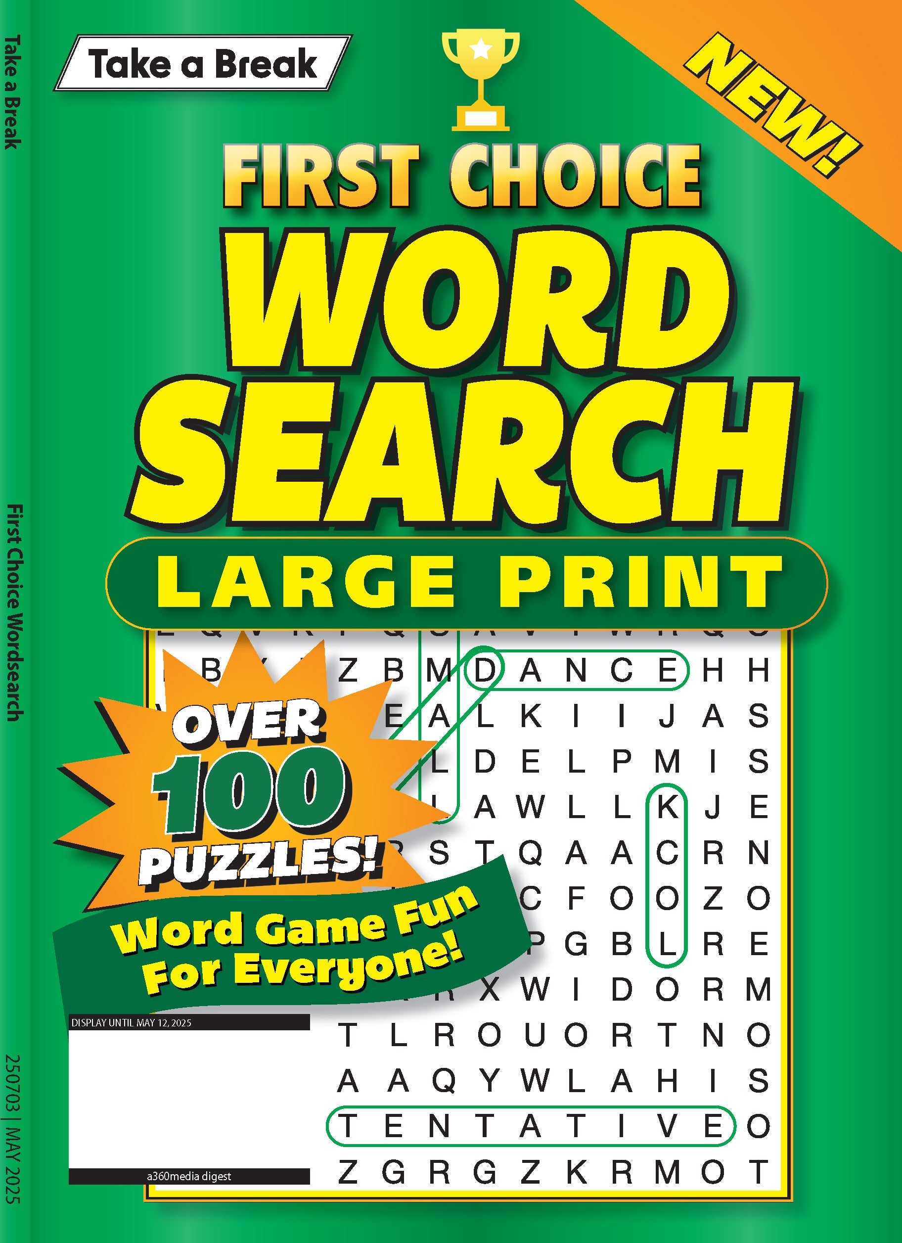Take a Break - First Choice Word Search 25.02.07: Large Print, Over 100 Puzzles, Word Game Fun For Everyone Magazine Shop US