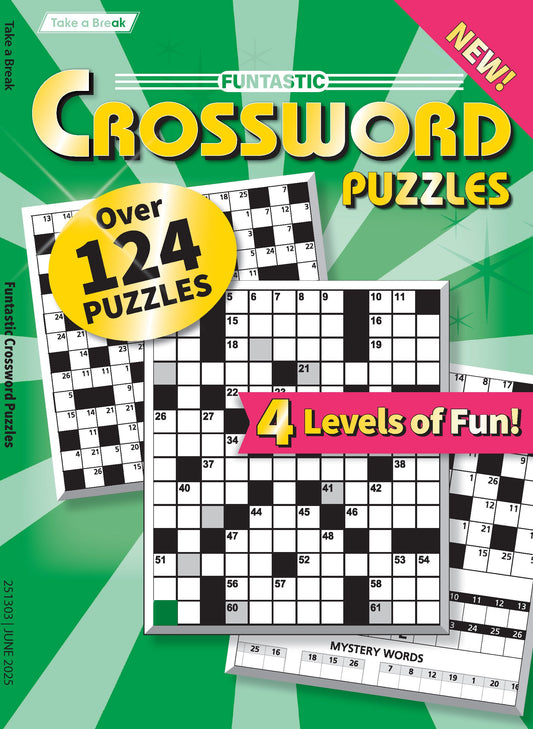 Take a Break - Funtastic Crossword 25.03.21: Over 124 Puzzles, 4 Levels, Hours Of Mind-Boosting Fun! Your First-Class Ticket To Unwind, Unplug, Relax & More! Magazine Shop US