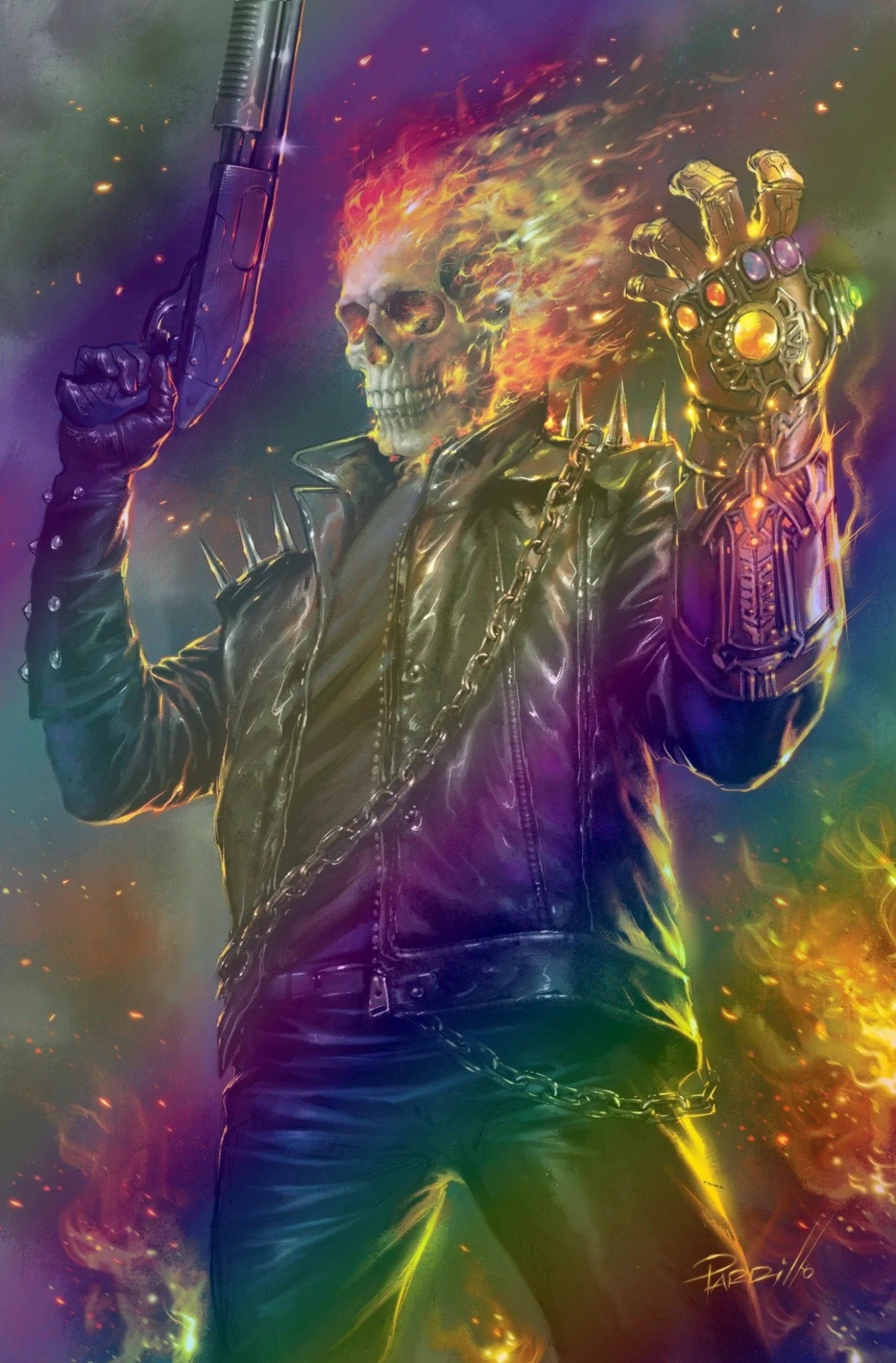 GHOST RIDER: FINAL VENGEANCE #1 (LUCIO PARRILLO FOIL CONVENTION EXCLUSIVE VARIANT) COMIC BOOK Fandom Comic Shop