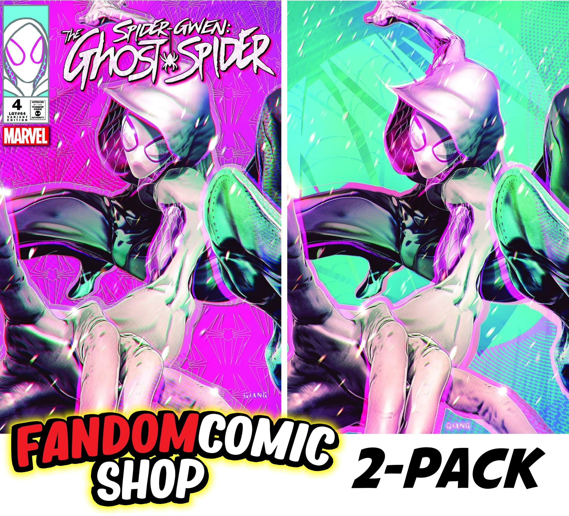 SPIDER-GWEN: GHOST SPIDER #4 (JOHN GIANG EXCLUSIVE TRADE/VIRGIN VARIANT SET)(2024) Fandom Comic Shop
