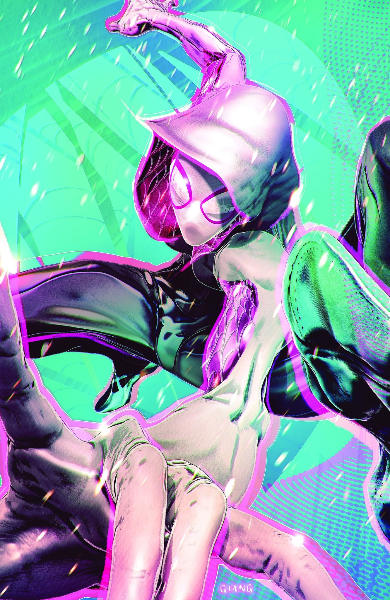 SPIDER-GWEN: GHOST SPIDER #4 (JOHN GIANG EXCLUSIVE TRADE/VIRGIN VARIANT SET)(2024) Fandom Comic Shop