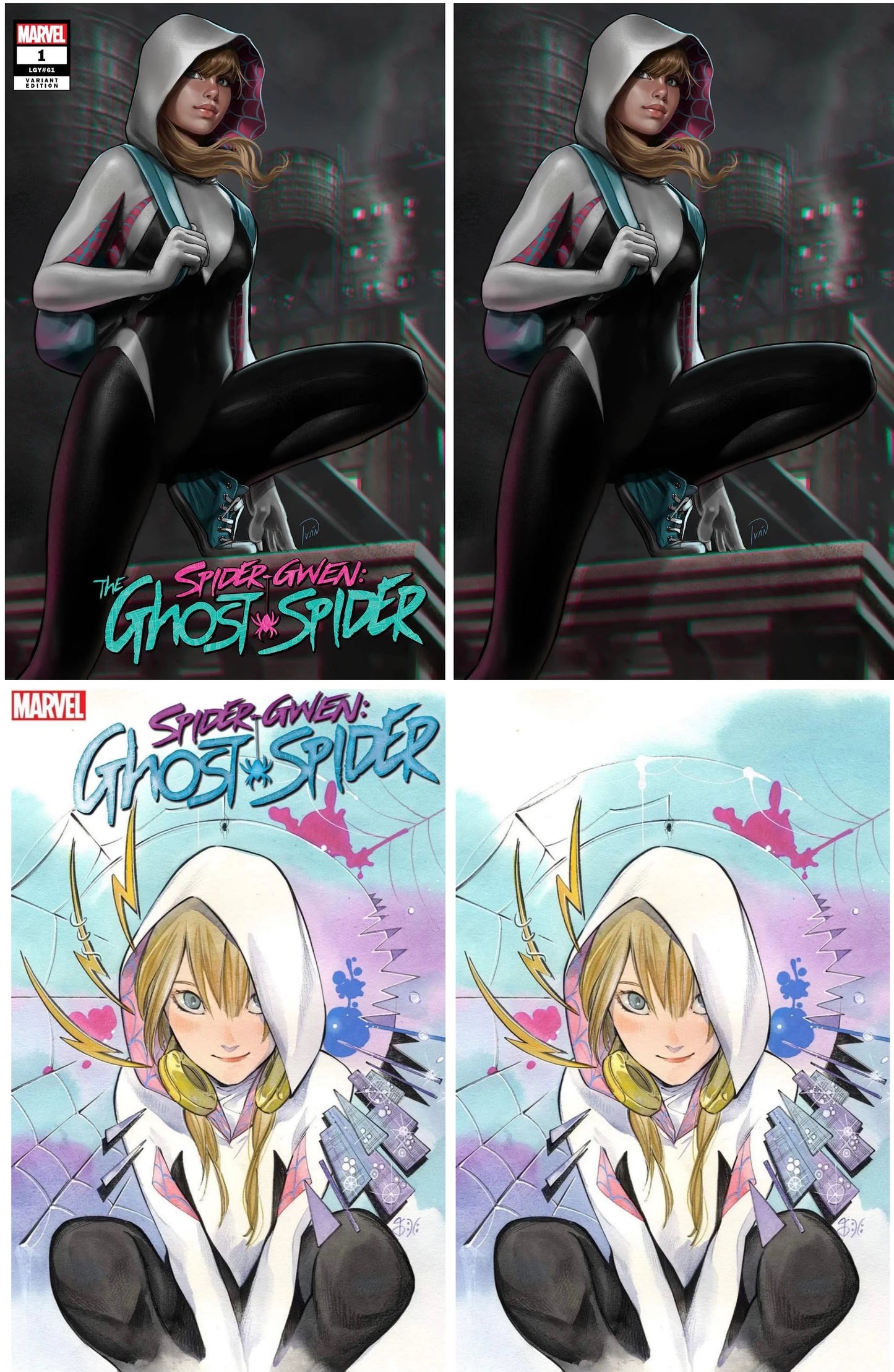 SPIDER-GWEN: GHOST SPIDER #1 (IVAN TALAVERA/PEACH MOMOKO EXCLUSIVE TRADE/VIRGIN VARIANT SET) Fandom Comic Shop