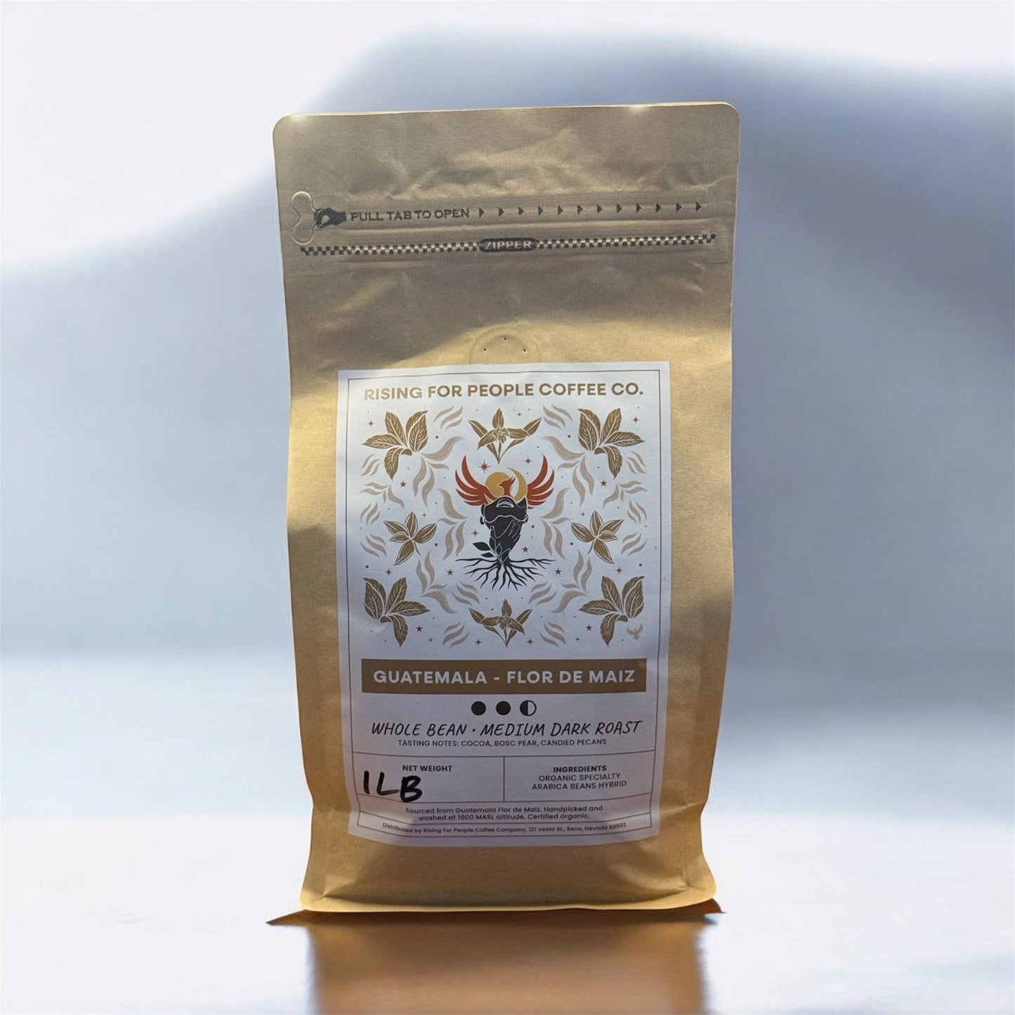 Guatemala Medium Dark Roast Coffee Beans | Rising For People — Medium-Dark Roast Whole Bean Coffee
