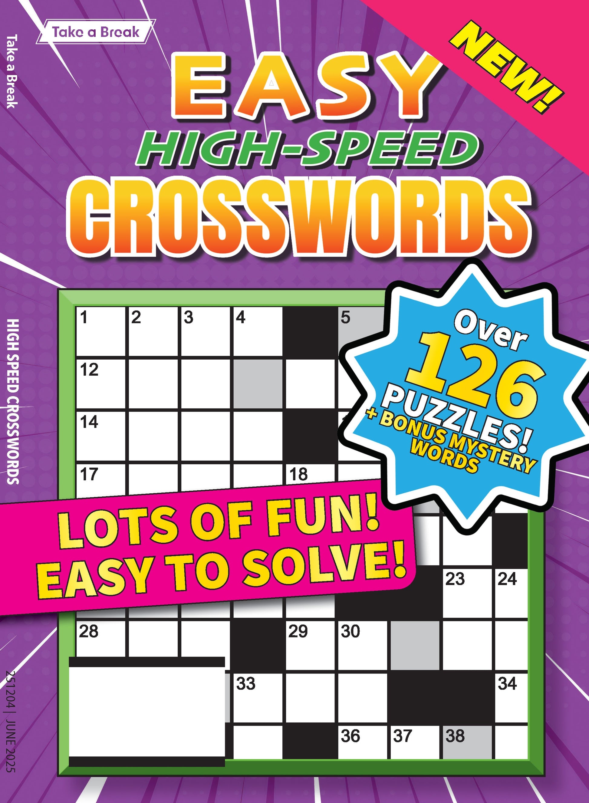 Take a Break - High Speed Crossword 25.03.14: 126+ Puzzles, Bonus & Mystery Words, Easy To Solve, Perfect For Relaxing, Unwinding, Mind-Boosting Fun & More! Magazine Shop US