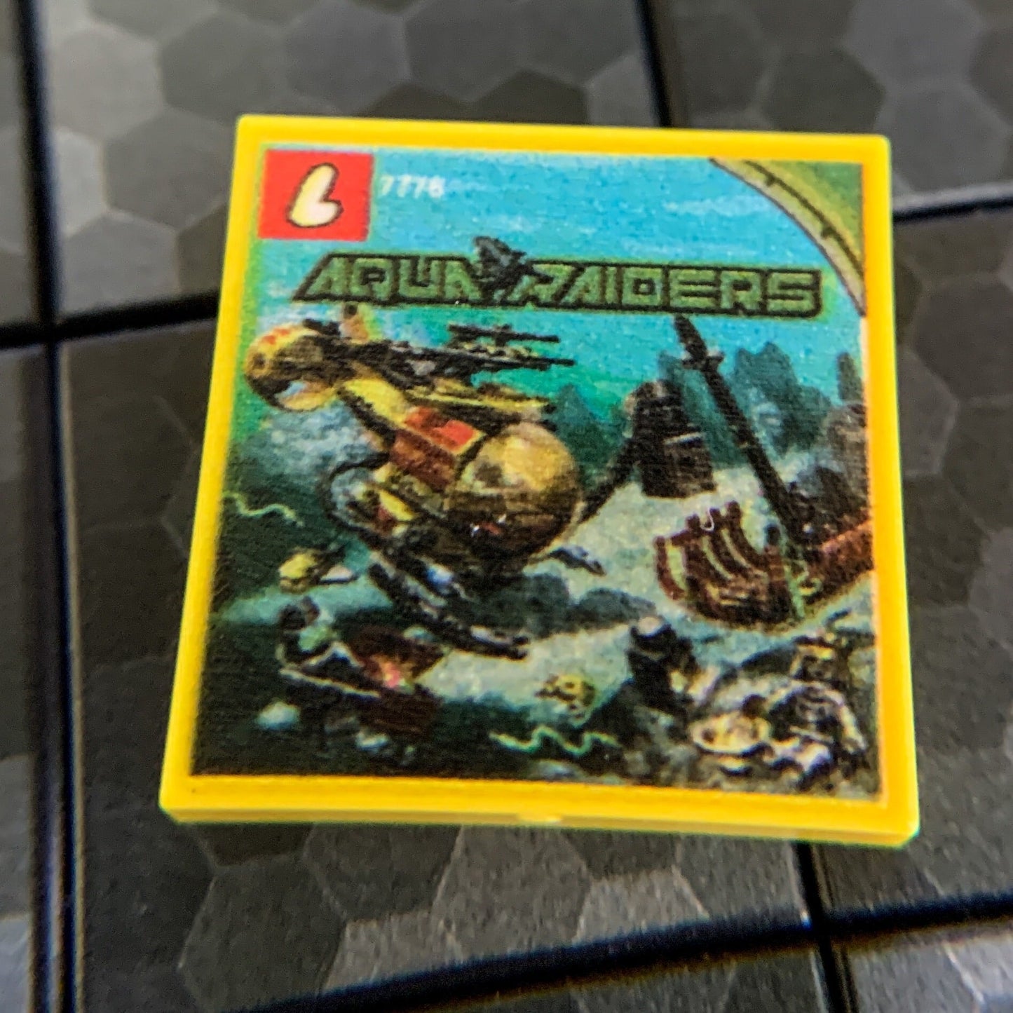 The Shipwreck Aqua Raiders Set 7776 - Custom Printed 2x2 Tile B3 Customs