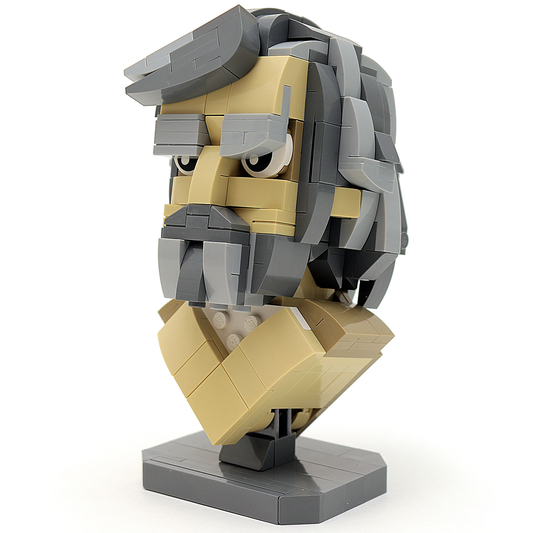 Custom LEGO Star Wars Last Jedi Luke Skywalker Bust made using LEGO ® parts B3 Customs