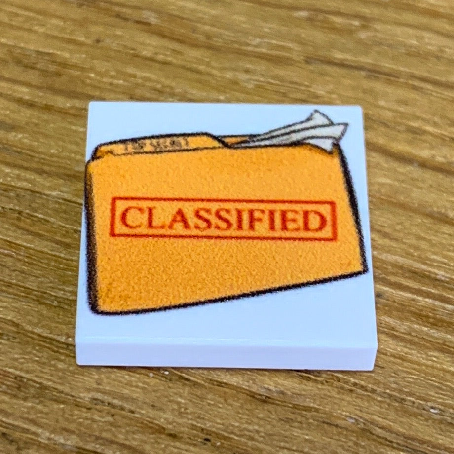 B3 Customs® Printed Classified Document (2x2 Tile) B3 Customs