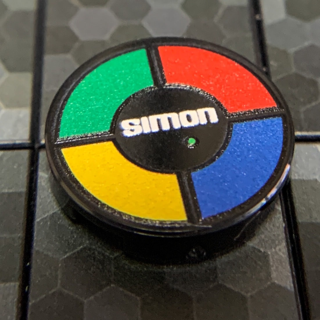 Simon - Custom Printed 2x2 Round Tile made using LEGO part B3 Customs