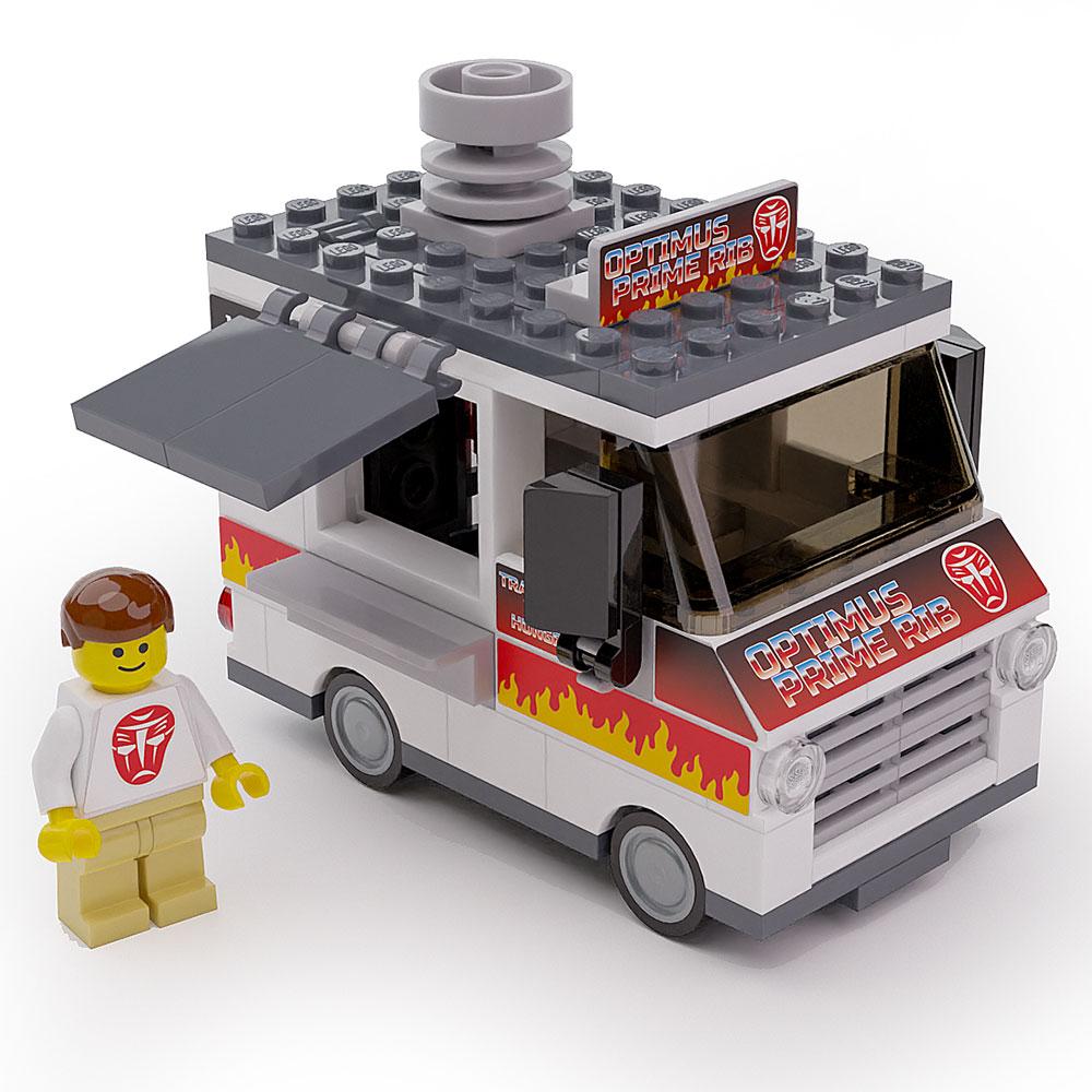 Optimus Prime Ribs - B3 Customs® Food Truck w/ Minifigure B3 Customs