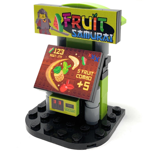 Fruit Samurai Arcade Building Set made using LEGO parts - B3 Customs B3 Customs