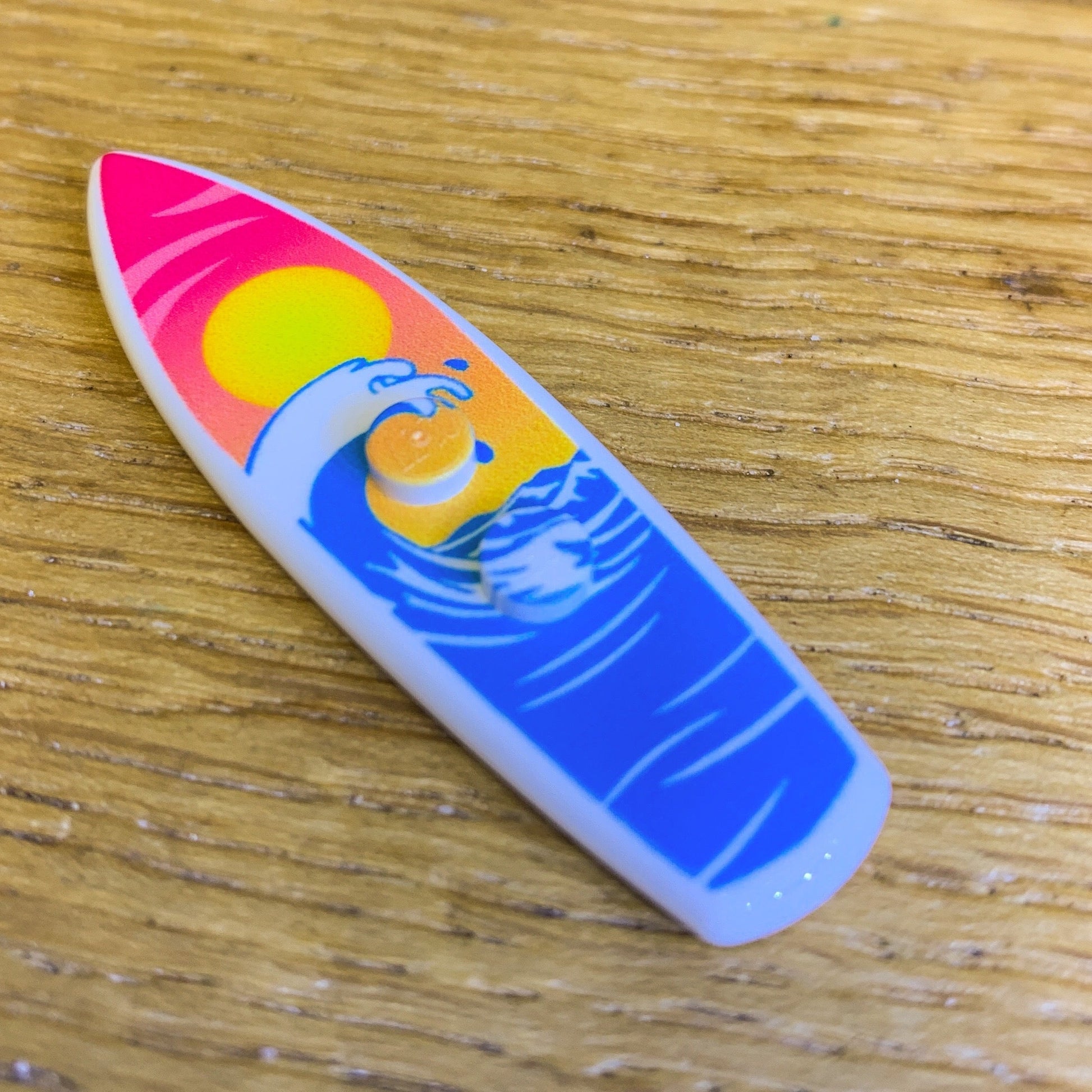 B3 Customs® Printed Sunset Wave Surfboard made from LEGO® bricks B3 Customs
