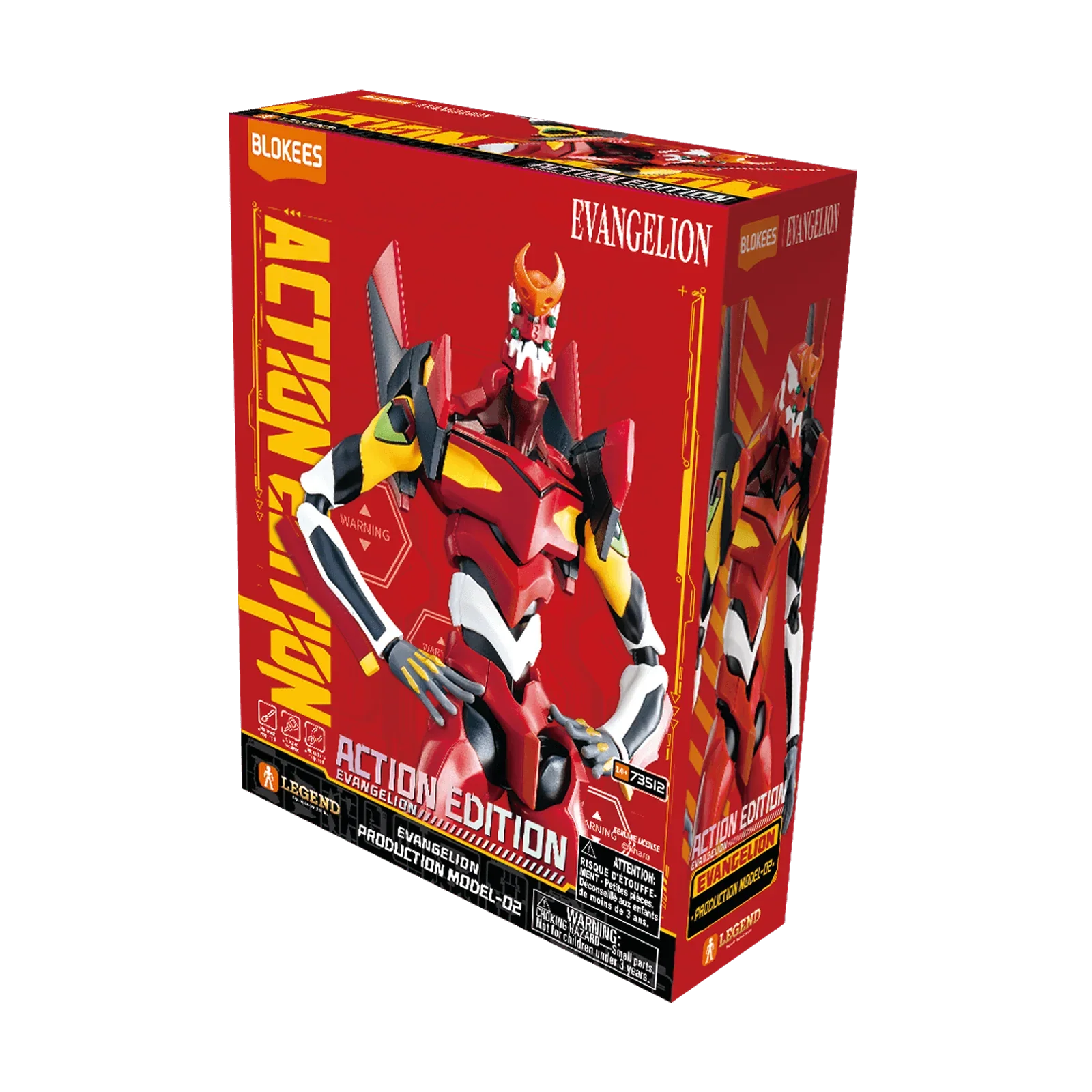 Blokees Evangelion Production Model-02 Action Edition Figure Super Anime Store