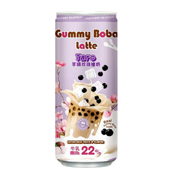 O's Gummy Boba Taro Milk Tea Latte – 15.9 fl oz Can Super Anime Store